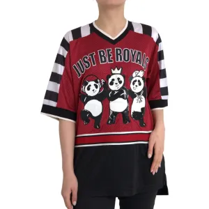 Dolce & Gabbana Multicolor Royals Panda Oversized T-shirt