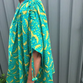 Fair Trade Ethical Cotton Beach Cover Up Banana Pattern