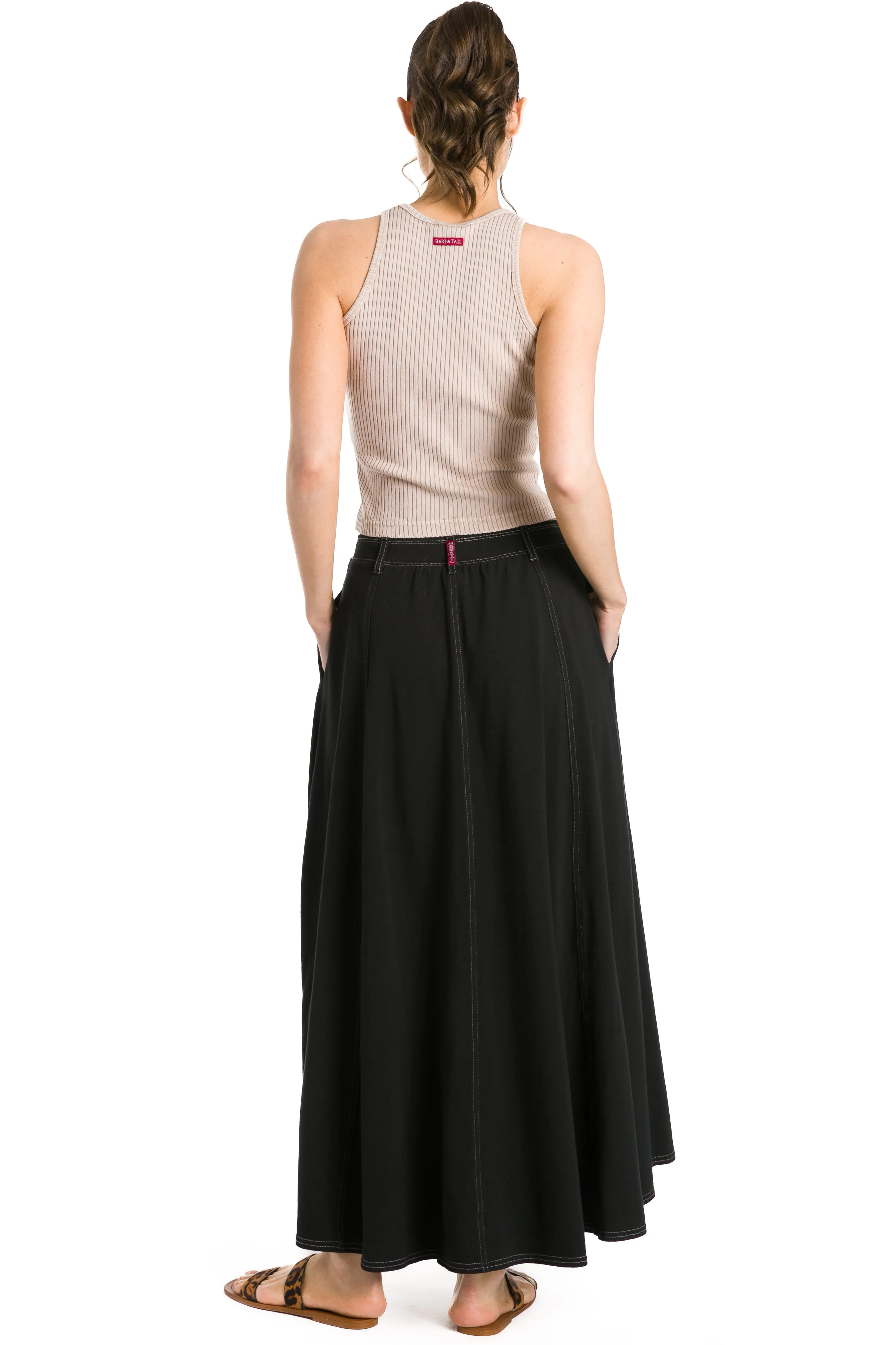 Jean Panel Long Skirt