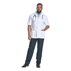 Multifunctional Short Sleeve Lab Coat