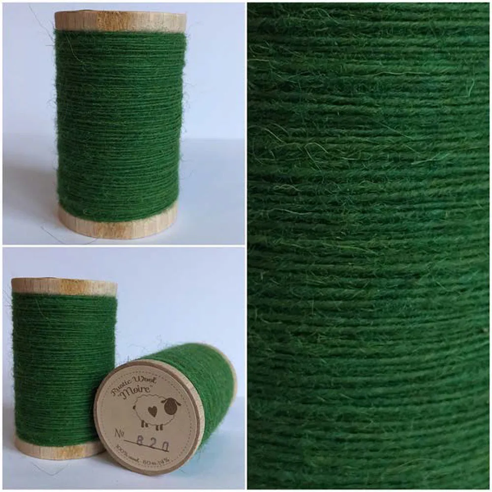 SHAMROCK Hand Dyed HALF YARD Wool Fabric for Wool Applique and Rug Hooking