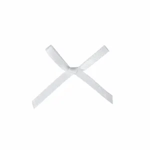 White Mini Satin Bow - 3mm (Pack of 100)