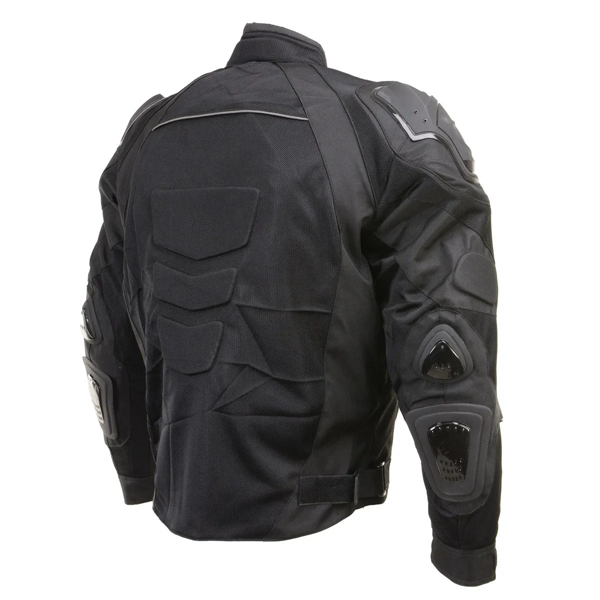 Xelement CF751 Men's Roll Out Black Tri-Tex Motorcycle Protective